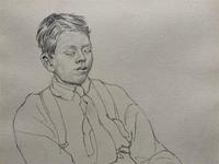 William Robert Hay - Original - Seated Student Portrait Pencil Drawing (9 of 12) William Robert Hay - Original - Seated Student Portrait Pencil Drawing (9 of 12)