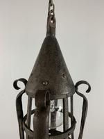 19th Century Blacksmiths Wrought Iron Ceiling Light, Lantern, Rewired (3 of 11) 19th Century Blacksmiths Wrought Iron Ceiling Light, Lantern, Rewired (3 of 11)