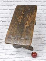 Large Rustic Bench Stool, Original Paint (4 of 6) Large Rustic Bench Stool, Original Paint (4 of 6)