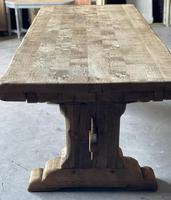 Superb Rustic Large Bleached Oak Farmhouse Table with Extensions (6 of 36) Superb Rustic Large Bleached Oak Farmhouse Table with Extensions (6 of 36)