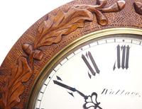 Rare Antique Irish Drop Dial Wall Clock 8 Day Single Fusee Movement Dial Signed Wallace of Limerick (6 of 9) Rare Antique Irish Drop Dial Wall Clock 8 Day Single Fusee Movement Dial Signed Wallace of Limerick (6 of 9)