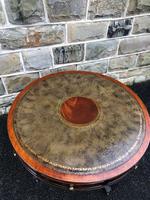 Quality Mahogany & Leather Drum Coffee Table (8 of 8) Quality Mahogany & Leather Drum Coffee Table (8 of 8)