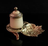 Antique French Bronze & Alabaster Inkwell (2 of 12) Antique French Bronze & Alabaster Inkwell (2 of 12)