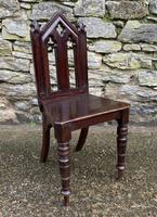 Antique Gothic Oak Hall Chair (3 of 13) Antique Gothic Oak Hall Chair (3 of 13)