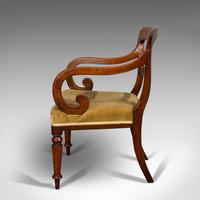 Antique Serpentine Armchair, English, Mahogany, Elbow Seat, Regency c.1820 (6 of 11) Antique Serpentine Armchair, English, Mahogany, Elbow Seat, Regency c.1820 (6 of 11)