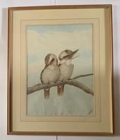 Neville Henry Cayley - Pair of Watercolours of Kookaburras (3 of 7) Neville Henry Cayley - Pair of Watercolours of Kookaburras (3 of 7)