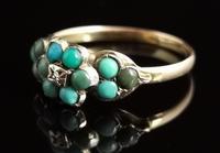 Antique Victorian Turquoise & Diamond Cluster Ring, 18ct Gold, Forget me Not (4 of 10) Antique Victorian Turquoise & Diamond Cluster Ring, 18ct Gold, Forget me Not (4 of 10)