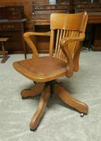 Antique Oak Swivel Office Chair (4 of 8) Antique Oak Swivel Office Chair (4 of 8)
