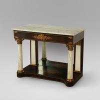 A Mahogany Console Table with Marble Top (2 of 5) A Mahogany Console Table with Marble Top (2 of 5)