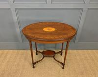 Fine Quality Oval Inlaid Mahogany Occasional Table (7 of 16) Fine Quality Oval Inlaid Mahogany Occasional Table (7 of 16)