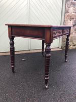Antique Mahogany Two Draw Writing Table (6 of 11) Antique Mahogany Two Draw Writing Table (6 of 11)