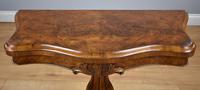 Victorian Burr Walnut Card Table (7 of 10) Victorian Burr Walnut Card Table (7 of 10)