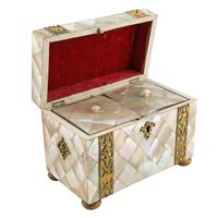 Mother of Pearl Tea Caddy (3 of 8) Mother of Pearl Tea Caddy (3 of 8)