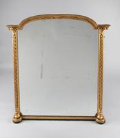 Large English Victorian Gilt Overmantle Mirror (2 of 7) Large English Victorian Gilt Overmantle Mirror (2 of 7)