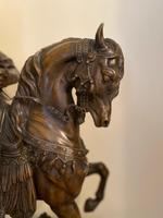 Large 19th Century French Patinated Spelter of 'Cavalier Arabe' (4 of 6) Large 19th Century French Patinated Spelter of 'Cavalier Arabe' (4 of 6)