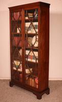 Georgian Glassed Bookcase in Mahogany & Inlays - 18th Century English (9 of 14) Georgian Glassed Bookcase in Mahogany & Inlays - 18th Century English (9 of 14)
