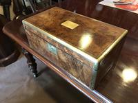 Burr Walnut Brass Inlaid Writing Box (6 of 17) Burr Walnut Brass Inlaid Writing Box (6 of 17)