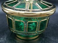 Antique Bohemian Cabochons Glass Covered Bowl, Box, Biscuits Jar (8 of 10) Antique Bohemian Cabochons Glass Covered Bowl, Box, Biscuits Jar (8 of 10)