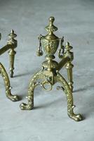Pair of Brass Fire Dogs (10 of 12) Pair of Brass Fire Dogs (10 of 12)