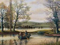 Fishing The River Ouse - Lovely Vintage North Yorkshire Riverscape Oil Painting (8 of 12) Fishing The River Ouse - Lovely Vintage North Yorkshire Riverscape Oil Painting (8 of 12)