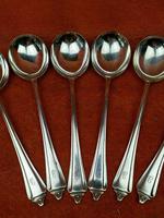 6 x Vintage Sterling Silver Hallmarked Large Soup Spoons 1940 A E Poston & Co Ltd 408g (3 of 7) 6 x Vintage Sterling Silver Hallmarked Large Soup Spoons 1940 A E Poston & Co Ltd 408g (3 of 7)