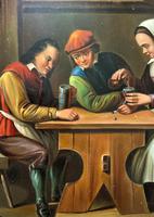 Early 19th Century Dutch School Drinking in a Tavern Oil on Panel Portrait Painting (7 of 11) Early 19th Century Dutch School Drinking in a Tavern Oil on Panel Portrait Painting (7 of 11)