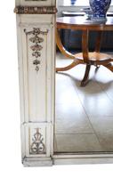 19th Century overmantle wall floor mirror painted (3 of 7) 19th Century overmantle wall floor mirror painted (3 of 7)