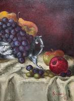 Fabulous 1960 Vintage Antique Still Life Of Fruit Study Oil On Canvas Painting (5 of 12) Fabulous 1960 Vintage Antique Still Life Of Fruit Study Oil On Canvas Painting (5 of 12)