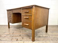 Early 20th Century Antique Oak Pedestal Desk (4 of 9) Early 20th Century Antique Oak Pedestal Desk (4 of 9)