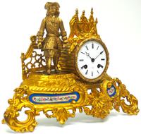 Antique 8 Day Ormolu Mantel Clock Sevres Cavalier Explorer French Mantle Clock (4 of 6) Antique 8 Day Ormolu Mantel Clock Sevres Cavalier Explorer French Mantle Clock (4 of 6)