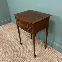 Elegant Victorian Mahogany Bow Front Antique Side Table (4 of 5) Elegant Victorian Mahogany Bow Front Antique Side Table (4 of 5)