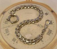 Antique Pocket Watch Chain 1910 Art Nouveau Silver Chrome Graduated Albert Nos (3 of 11) Antique Pocket Watch Chain 1910 Art Nouveau Silver Chrome Graduated Albert Nos (3 of 11)