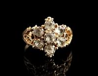 Antique Victorian Topaz Cluster Ring, 18ct Gold (4 of 11) Antique Victorian Topaz Cluster Ring, 18ct Gold (4 of 11)