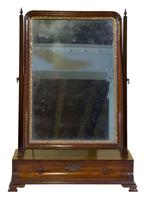 George III Mahogany Toilet Mirror with Single Drawer (6 of 6) George III Mahogany Toilet Mirror with Single Drawer (6 of 6)