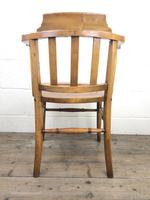Early 20th Century Beech Smoker’s Chair with Pokerwork Seat (M-1591) (5 of 8) Early 20th Century Beech Smoker’s Chair with Pokerwork Seat (M-1591) (5 of 8)