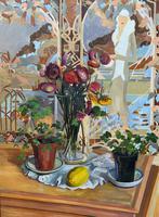 Stunning Original Art Deco Style Contemporary Figural Still Life Oil Painting (4 of 10) Stunning Original Art Deco Style Contemporary Figural Still Life Oil Painting (4 of 10)