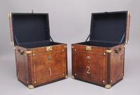 Pair of 20th Century Leather Bound ex Army Trunks in Excellent Condition (2 of 11) Pair of 20th Century Leather Bound ex Army Trunks in Excellent Condition (2 of 11)