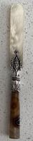 Victorian Agate, Silver & Mother of Pearl Letter Opener (4 of 6) Victorian Agate, Silver & Mother of Pearl Letter Opener (4 of 6)