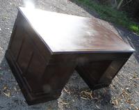 1960s Mahogany Pedestal Desk Brown Leather (4 of 5) 1960s Mahogany Pedestal Desk Brown Leather (4 of 5)