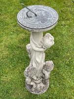 Large' Victorian Style' 3 Cherubs Stone Sundial Fairy Brass Top Timepiece (26 of 29) Large' Victorian Style' 3 Cherubs Stone Sundial Fairy Brass Top Timepiece (26 of 29)