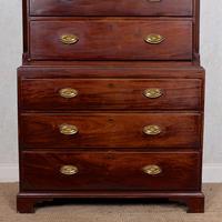 Georgian Chest on Chest of Drawers Inlaid Mahogany (3 of 12) Georgian Chest on Chest of Drawers Inlaid Mahogany (3 of 12)