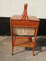 Beautiful Sheraton Revival Satinwood Sewing Table (4 of 9) Beautiful Sheraton Revival Satinwood Sewing Table (4 of 9)