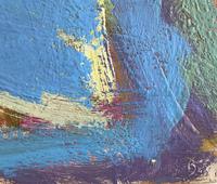 Original Abstract Oil on Board 'Santorini' by Frank Beanland - Initialled. c.1985 (3 of 3) Original Abstract Oil on Board 'Santorini' by Frank Beanland - Initialled. c.1985 (3 of 3)