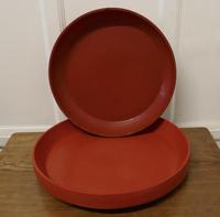 Pair of North African Folk Art Hand Made Red Ochre Dishes (5 of 6) Pair of North African Folk Art Hand Made Red Ochre Dishes (5 of 6)