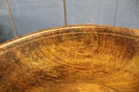 Early 19th Century Turned Wooden Flat Bottom Bowl Treen Eare. (4 of 9) Early 19th Century Turned Wooden Flat Bottom Bowl Treen Eare. (4 of 9)