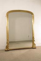 Gilt Arch Top Overmantle Mirror Gilt Arch Top Overmantle Mirror