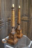 Pair of Carved Giltwood Lamps (5 of 7) Pair of Carved Giltwood Lamps (5 of 7)