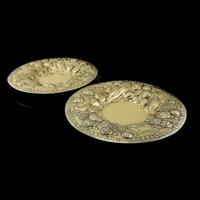 Magnificent Georgian Pair of Solid Silver Gilt Charger / Platter Dishes - George Burrows 1824 (16 of 27) Magnificent Georgian Pair of Solid Silver Gilt Charger / Platter Dishes - George Burrows 1824 (16 of 27)