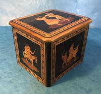 Victorian Italian Sorento Ware Single Tea Caddy (5 of 16) Victorian Italian Sorento Ware Single Tea Caddy (5 of 16)