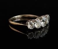 Antique paste half hoop ring, 9ct gold and silver (5 of 13) Antique paste half hoop ring, 9ct gold and silver (5 of 13)